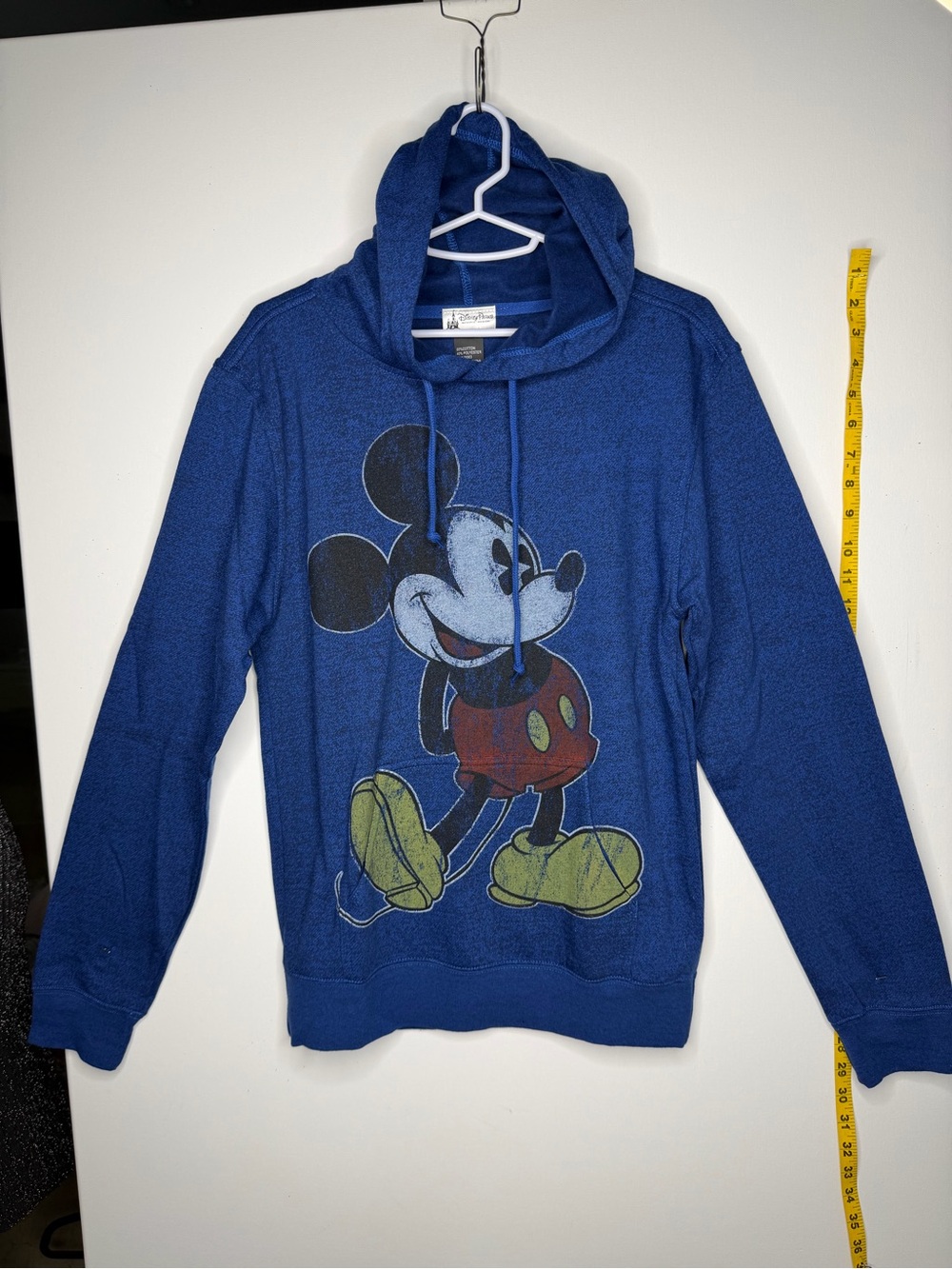 Disney Parks Mickey Mouse blue pullover hoodie Small